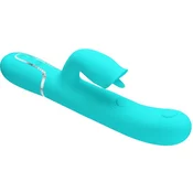 PRETTY LOVE PRETTY LOVE - AQUA GREEN ZAJEČKI VIBRATOR ZA LIZANJE, (22117082)