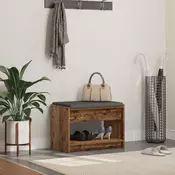 vidaXL Haldna klop Star les 63 x 38 x 45 cm Oblikovan Les in Tkanina