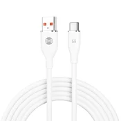 Podatkovni kabel Forever USB/USB-C 1m 66W bel