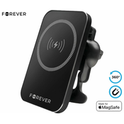 Forever MACH-100 magnetni auto držač/punjač za telefon, 15W bežično punjenje, rotacija od 360°