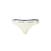 Calvin Klein Underwear Tanga gaćice CAROUSEL, svijetložuta / crna / bijela