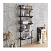 HANAH HOME Polica za knjige Piante Black
