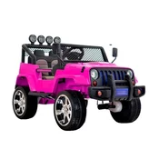 Avto na akumulator S2388 Jeep 4x4 - roza