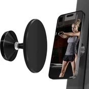 INF MagSafe Dual Magnetic Aluminijasta Zlitina Držalo za Telefon s 3 Kosov Black, (5000090903)