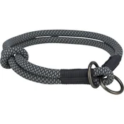Trixie polzatezna ovratnica za pse Soft Rope S-M 40 cm/fi-10 mm črna/siva