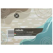 Nebulo: Polovično brezlesni risalni list A4 120 g lepljena 20 listov/paket v foliji