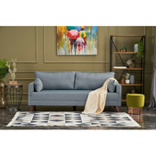 Svijetlo plava sklopiva sofa 208 cm Bella – Balcab Home