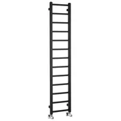 METRO LIGHT kopalniški radiator 300x1500 mm, črna mat - Črna mat barva - 300x1500 mm - Sapho - METRO LIGHT - 24 - Jeklo - Oblika H - Oblika H - 300 - 1500 - 3.2 - 14