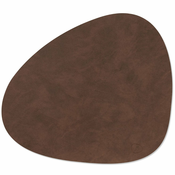 Pogrinjek CURVE NUPO 37 x 44 cm, temno rjava, usnje, LIND DNA