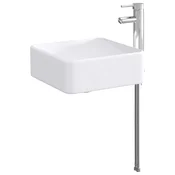 vidaXL Umivalnik za kopalnico Krom 49 x 37 x 14 cm Kovina