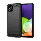 HURTEL Ohišje iz ogljikovih vlaken, prilagodljiv ovitek za Samsung A03S EU (166.5) črn