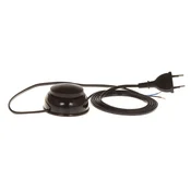 Priključni kabel z nožnim stikalom PWN-2 1,9 m 2x0,5 mm2 z ravnim vtičem 250 V 16 A črne barve W-10148
