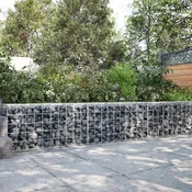 vidaXL Gabion z žico 3,5 mm in mrežo 10x10 cm 250x50x50 cm