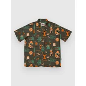 The Dudes European Fantasy Brown Hawaiian Shirt multicolor