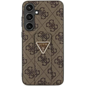 Guess Grip Stand 4G Triangle Strass Logo - Samsung Galaxy S24 Ultra Case (rjava)