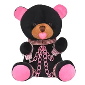 Master Series Bling Bondage Bear Black-Pink