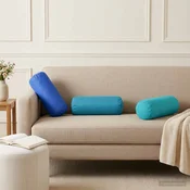 vidaXL Blazina 6 kos HEERLEN Svetlo modra O 15 x 40 cm Poliester