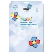 Folija za barve za steklo MUCKI KREUL - 3 listi A4 (dodatki za)