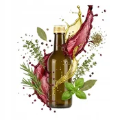 shumee Steklenica za VINO 200 ml TEMNO STEKLO za vino, liker, tinkture, olivno olje, sok