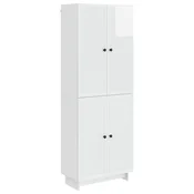 vidaXL Set omar 2 pcs Bela visok sijaj 66 x 34,5 x 90 cm