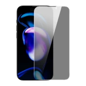 BASEUS Tvrdo steklo za iPhone 14 Pro za celoten zaslon 0,3 mm filter Anti Spy