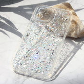 Ovitek bleščice Glitter S za Apple iPhone 12, Teracell, srebrna