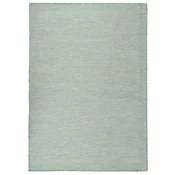Vidaxl Zunanja preproga ploščato tkanje 200x280 cm turkizna