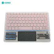 Tastatura Coteci Punk 84013 Wireless touchpad transparent pink