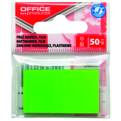 Zastavica 25x43mm 50 listova film poluprozirni Office products zelena