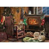 Cobble Hill - Puzzle Kittens by the Stove - 500 kosov