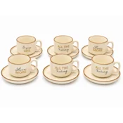 AMC HOME SET ŠOLJA LOVE&LIFE BEŽ 17790