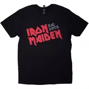 Iron Maiden Majica Est. 1975 Slanted Logo Unisex Black S