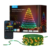 Govee - LED RGBICW Zunanji božična veriga 2700-6500K 20m Wi-Fi Matter IP66