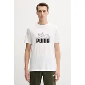 Puma Muška majica Graphic Super Puma Tee, 632087-02, Bela