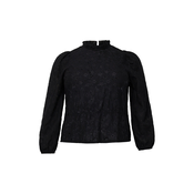 PIECES Curve Bluza JANESSA, črna
