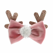 Croci | Xmas pentlja za psa z jelenčkovim rogovjem roza