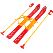 Djecje skije sa palicama plastika/metal 76cm crvene