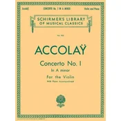 Accolay: Concerto No. 1 in A Minor: For the Violin with Piano Accompainment