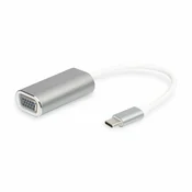 DIGITUS Digitus DA-70837 USB 3.2 gen. 1 (USB 3.0)/VGA adapter [1x USB 3.2 gen. 1 vtič C (USB 3.0) - 1x ženski konektor VGA] aluminijasto srebrna zaščiten 20.0, (20430113)