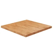 Cetvrtasta stolna ploca smeda 80x80x4 cm tretirana hrastovina