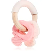 Kikkaboo Silicone and Wood Teether Keys grizalo Pink 1 kos
