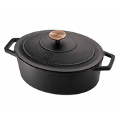 Berlinger Haus Pekac Black Rose, Ovalni, 32 cm, Crni