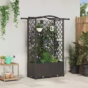 Povišeni krevet s mrežom i krovom Smeda 122 x 40 x 141 cm PP