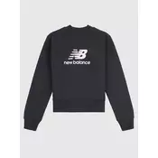 New Balance Ft Stacked Logo Crew Kids Sweater oxford blue