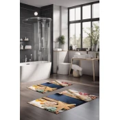 Lessentiel Maison Set prostirki za kupatilo CT-5132, 2 Komada, Šarena