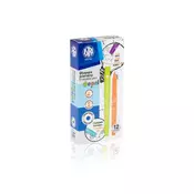 Astra Gumirano pisalo OOPS!, 0,6 mm, modro, dve radirki, mešanica barv, škatla, 201120002