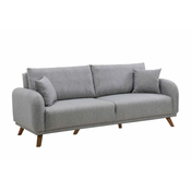 Atelier Del Sofa Raztegljiv kavč s tremi sedeži, Hera - siva
