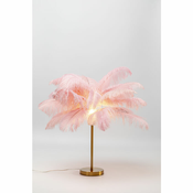 Meblo Trade Stolna Lampa Feather Palm Pink 50x50x60h cm