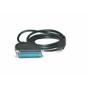 WIRETEK Kabl USB na Paralelni - Centronix, Crni