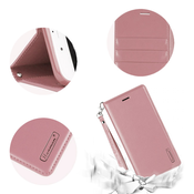 Maska za iPhone 13 Pro na preklop Hanman Minor roze